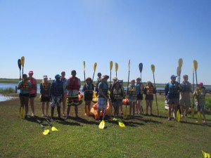 The group getting ready to Kayak (c) Stephanie Feigin