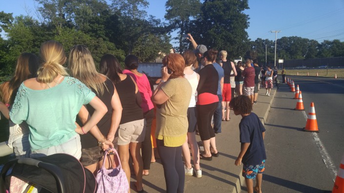 Photo of the crowd by David Wheeler