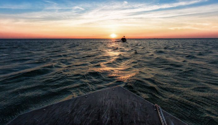 Approaching a natural nest inside Barnegat Inlet. Photo by Northside Jim.