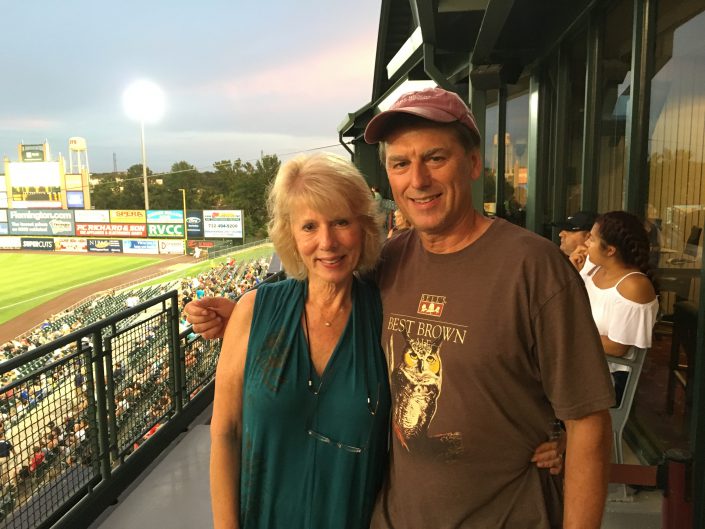 CWF founder, Linda Tesauro with long time board member, Rick Weiman.